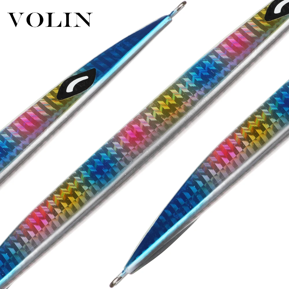 

VOLIN NEW Shore Casting Sea Bass Lure Slow Jigging Metal Fishing Lure 25pcs 400g Artificial Fishing Bait