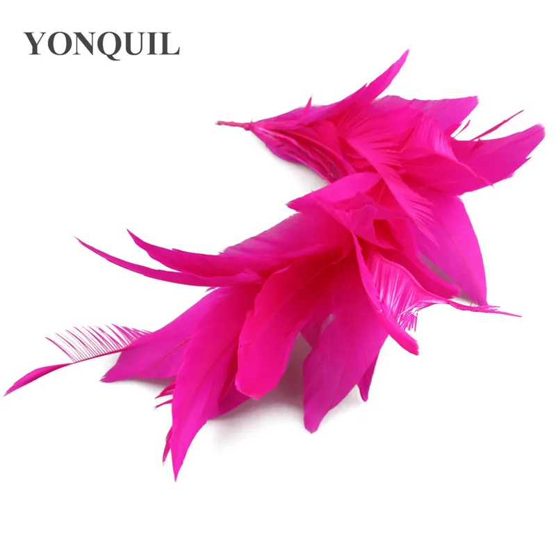 

Beautiful Turkey Feather 25-30CM Wedding Corsages Feathers Craft For Headdress Wedding Bride Hats DIY Hair Accessories