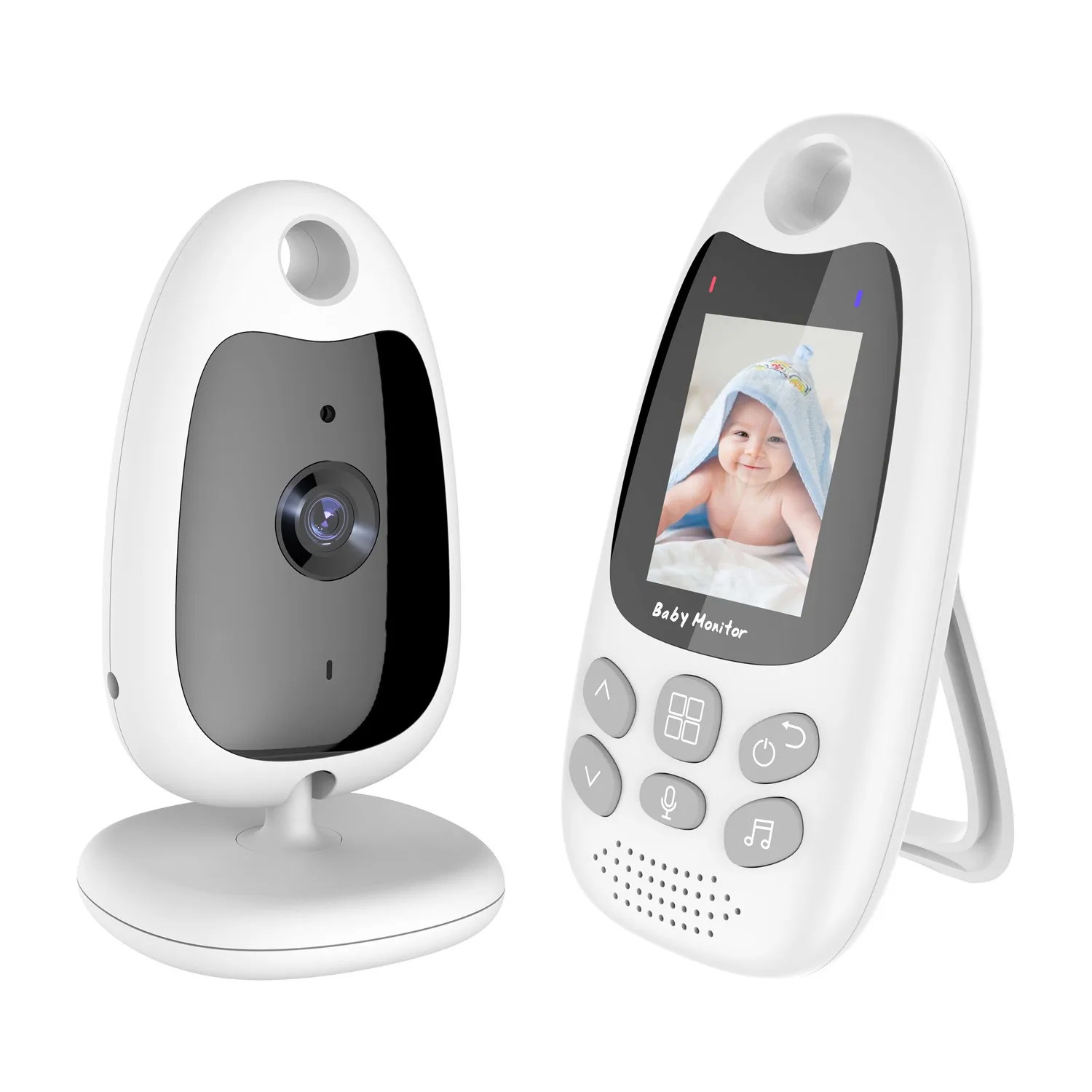 2 Inch 2.4GHZ Wireless Intercom Baby Monitor Temperature monitoring VOX Function Night Vision Baby Camera