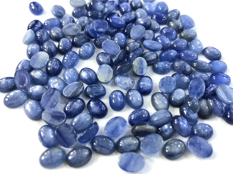 Wholesale Natural Kyanite Cabochon 6x8mm Oval Gemstone CABS Loose Precious For Fashion Jewelry Stone