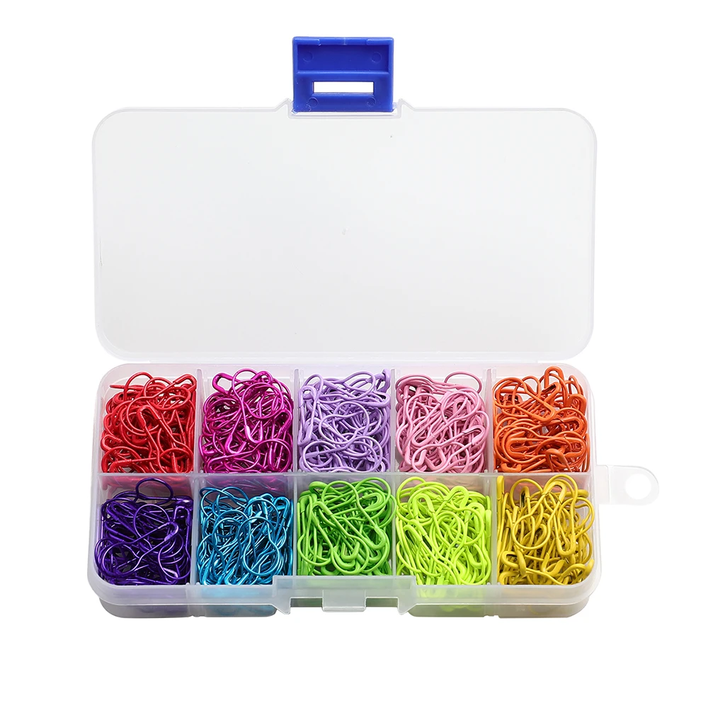Creative  Mix Color Gourd Shape Safety Metal Pins Knitting Tool Accessories Cross Stitch Marker Tag Pins Clips