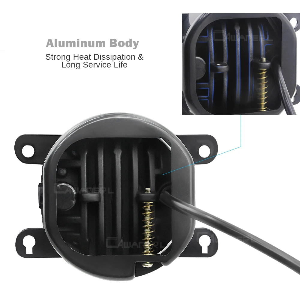 Zespół świateł przeciwmgielnych do Porsche Cayenne 955 2002-2015 Przedni zderzak samochodowy LED Lampa przeciwmgielna DRL 30W 6000LM 12V — zdjęcie 5