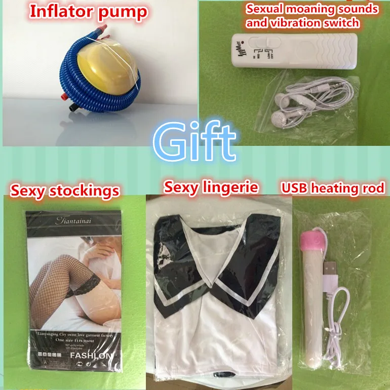 Nice Seamless One-piece Inflatable Sex Doll Chest Can Be Filled With Water Solid Hands and Feet Male Masturbator Sex Toy