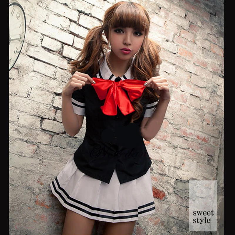 

Sexy Japanese Korean Girls School Uniform Woman Sailor JK Suit Anime Cosplay Costumes Students Teen Girls Pleated Skirt