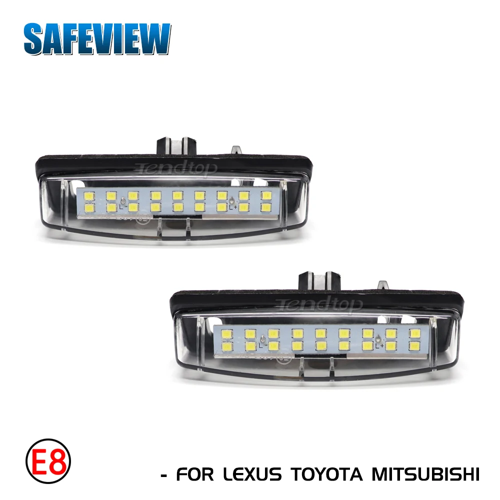 2Pcs Led Car License Plate Light For Toyota Lexus Is200 Is300 Gs300 Gs430 Gs400 Ls430 Es300 Es330 Rx300 Rx330 Rx350 Number Lamp