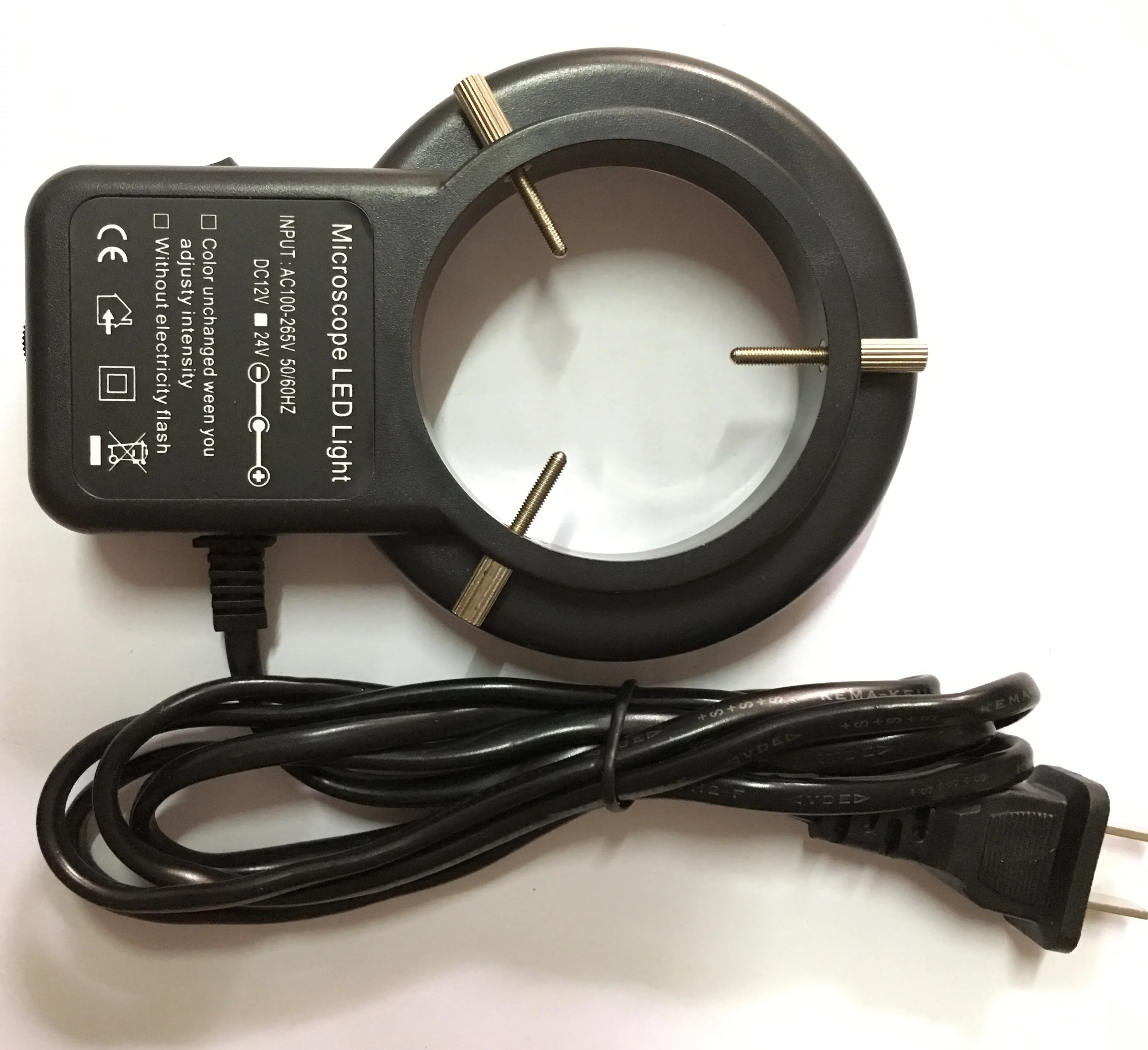 แหวนแสงสำหรับกล้องจุลทรรศน์แหวนปรับไฟ LED กล้องจุลทรรศน์เดียวแหวนแหล่งกำเนิดแสงสำหรับกล้อ...