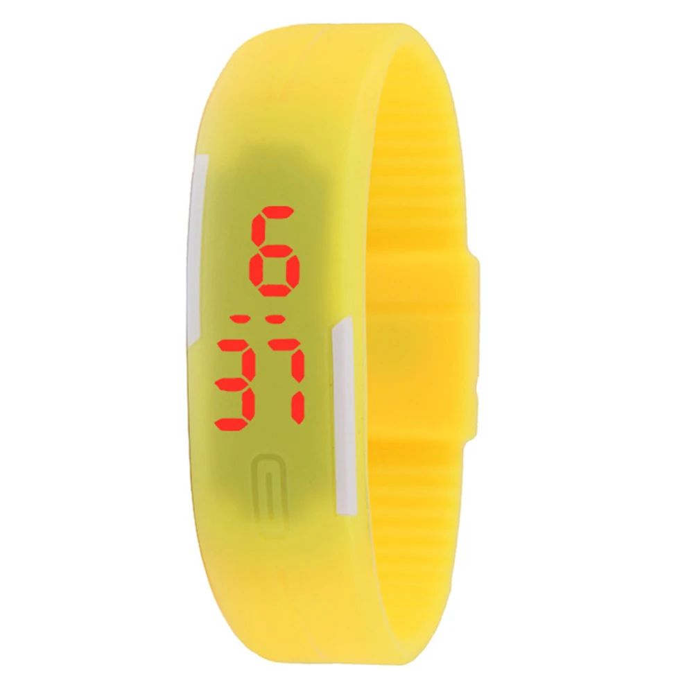 Reloj de pulsera Digital para niño y niña, pulsera deportiva fina con pantalla LED, hora y fecha, regalo para estudiantes