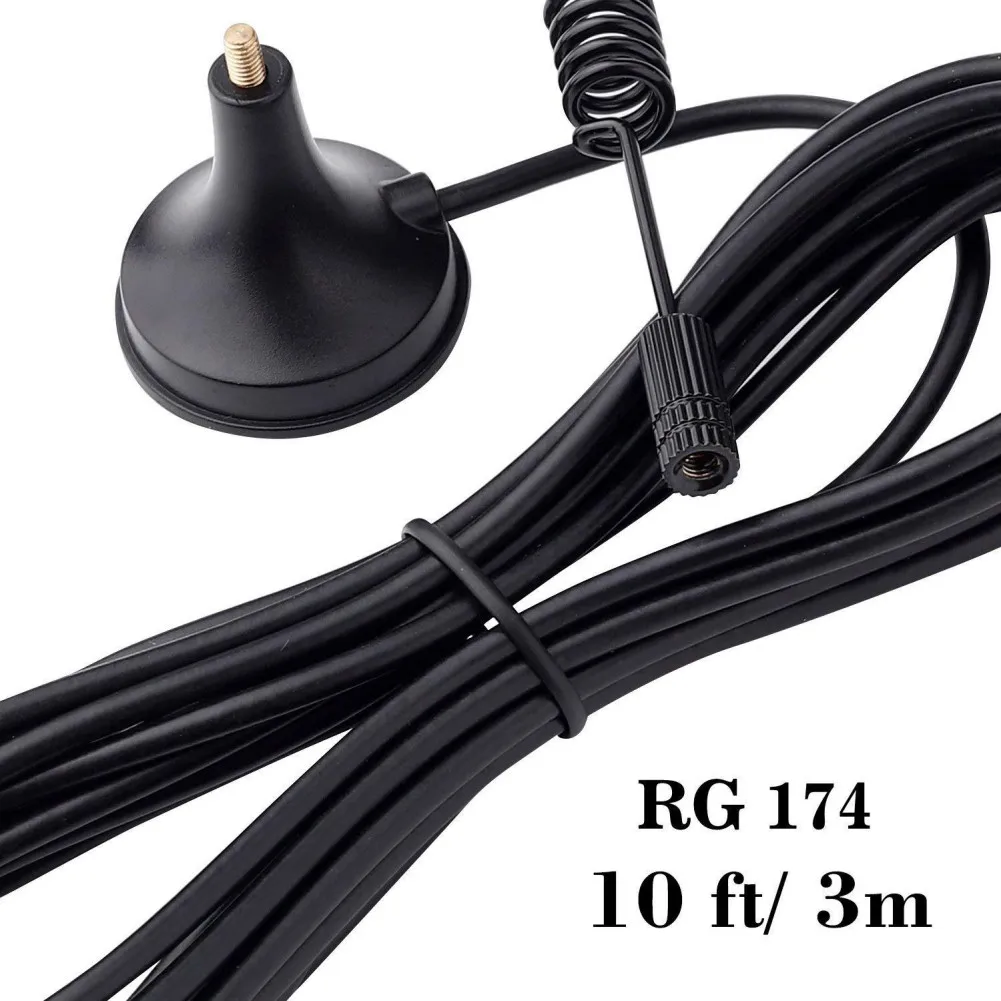 Amplificador de señal de antena Universal con Cable de extensión, conector macho SMA de antena magnética 2,4G 7DBI para coche/máquina/casa inteligente