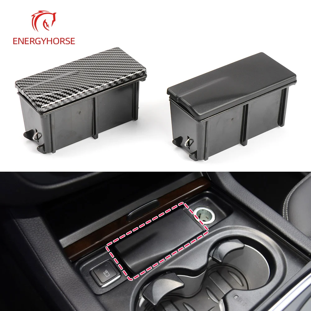 Car Front Center Carbon Fiber Console Ashtray Ash Tray For Mercedes Benz ML GL GLE W166 W292 1668100330