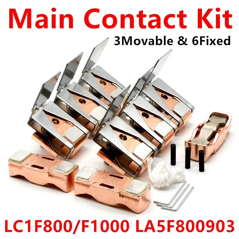 LA5F800803 Movable And Stationary Contacts For Magnetic Contactor LC1F800 LC1F1000 Main Contact Kit Contactor Replacement Kit