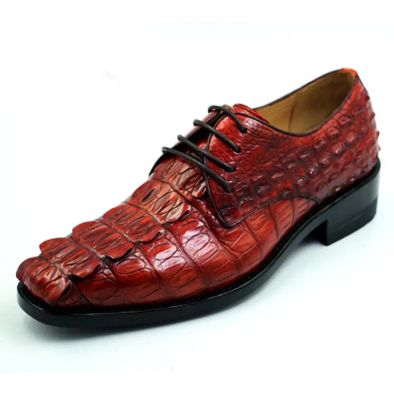 hubu new import  crocodile shoes men shoes  Pure manual  Men shoes  business  Casual men crocodile leather shoes