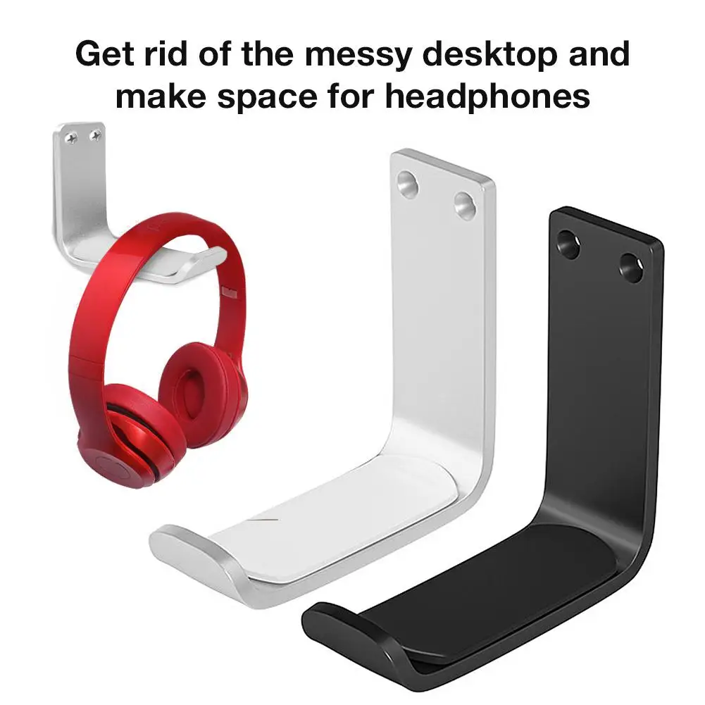Kim Loại Dính Tai Nghe Chân Đế Dán Tường Gắn Tai Nghe Giá Đỡ Đứng Dưới Bàn Móc Treo Móc Tai Nghe Nhét Tai Đỡ Giá Đỡ