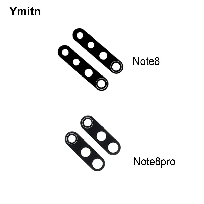 Новый корпус Ymitn 2 шт., стеклянная крышка объектива камеры с клейкой заменой для Xiaomi RedMi hongmi Note 8 Note8 Note8 Pro