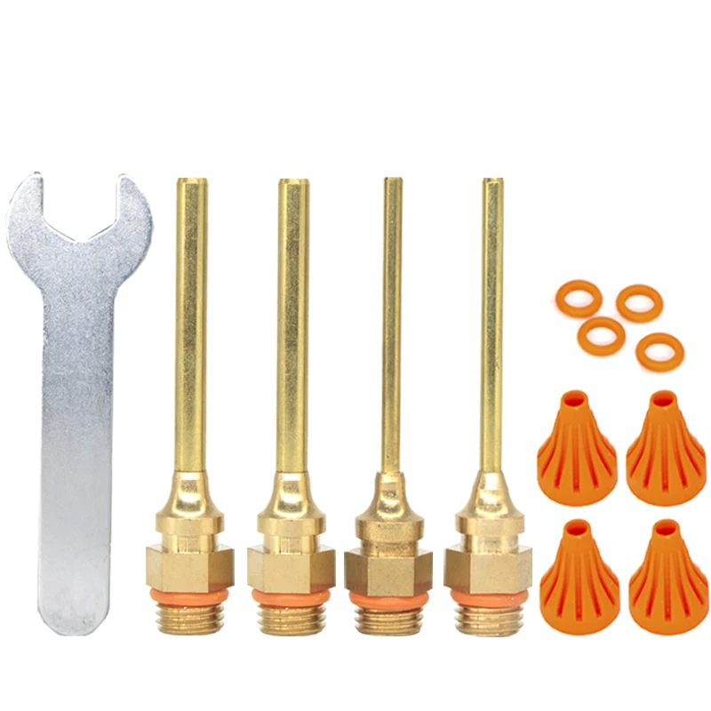 

Glue Gun Nozzle 70mm Long Nozzles Leak-proof Glue 1.5-3mm Small Aperture Copper Head Glue Tool Accessories