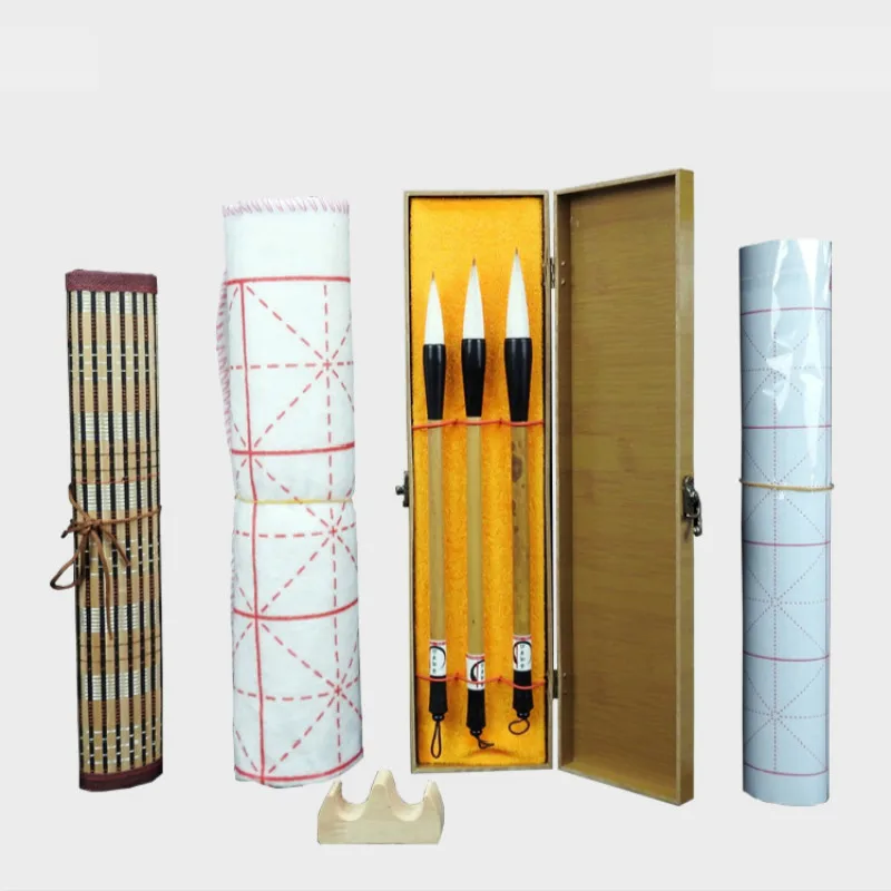 

Chinese Calligraphy Pen Tinta China Huzhou Mulitple Hair Brush Pen 3pcs/set Chinese Regular Script Special Calligraphy Brushes