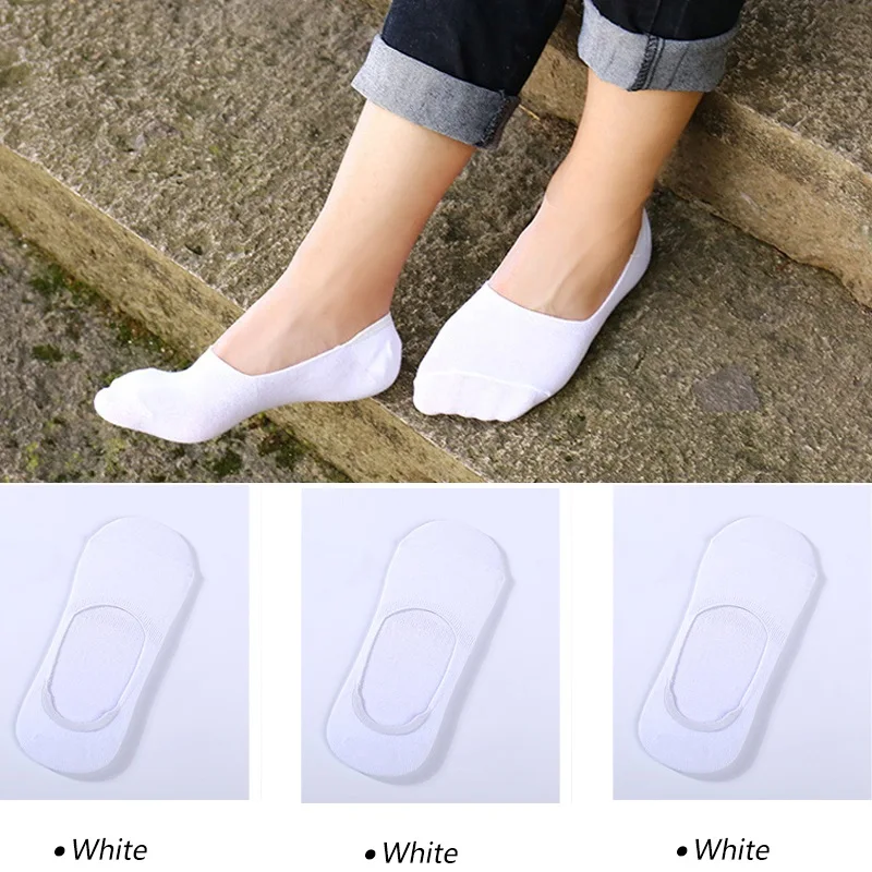 Calcetines náuticos invisibles para mujer, medias bajas de boca poco profunda, de verano, 6 piezas/3 pares