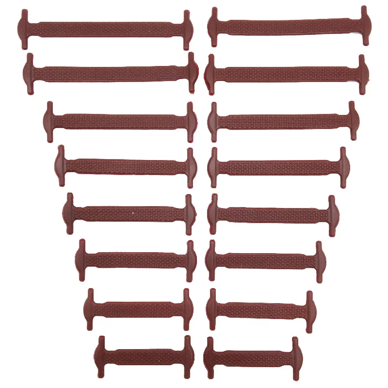 16 stks/partij Siliconen Schoenveters Geen Stropdas Schoenveters 12 kleuren Elastische Kant Schoenveter Creatieve Lui Siliconen Veters Rubber Kant