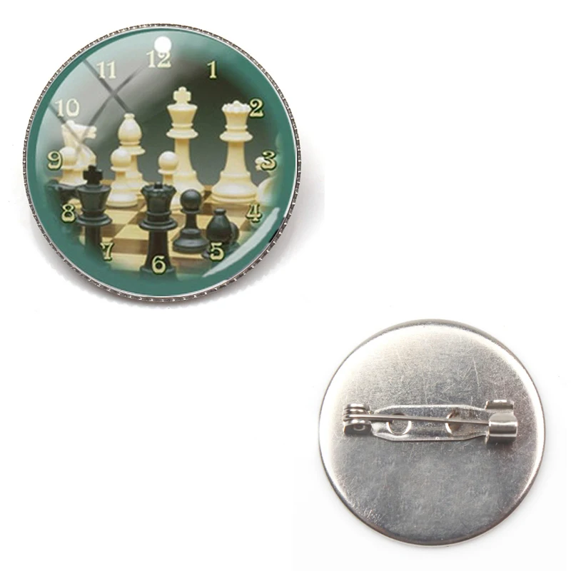 New Fashion I Love Chess Brooch Knight Castle Brooch International Personality Chess Lovers Brooch Men and Women Gifts