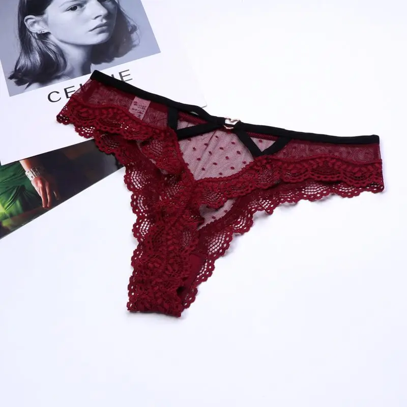 2026 Sexy Kanten Slipje Vrouwen Hart Lage Taille Onderbroek Holle String Vrouwelijke Naadloze Ondergoed Interesse Lingerie