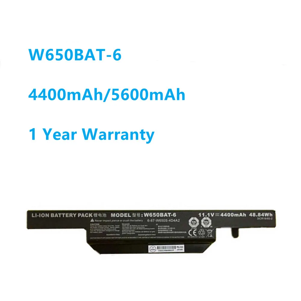 

W650BAT-6 Аккумулятор для ноутбука Hasee K610C K650D K750D K570N K710C K590C K750D G150SG G150S G150TC G150MG W650S