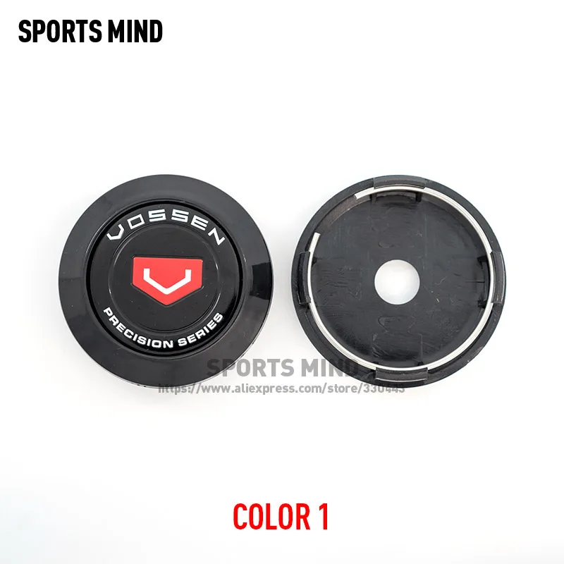 4PCS/lot 64MM Car Wheel Center Caps for VOSSEN  Emblem Logo Replacement Hub Caps