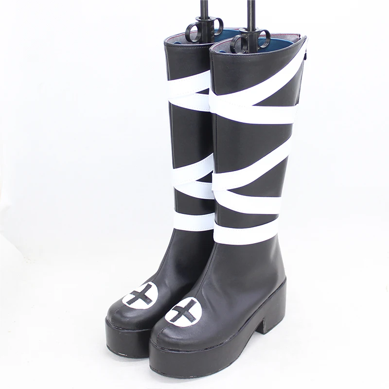 Brdwn Hunter×Hunter Womens Kulolo lushilufelu Cosplay Middle Knee Boots Custom PlatformShoes