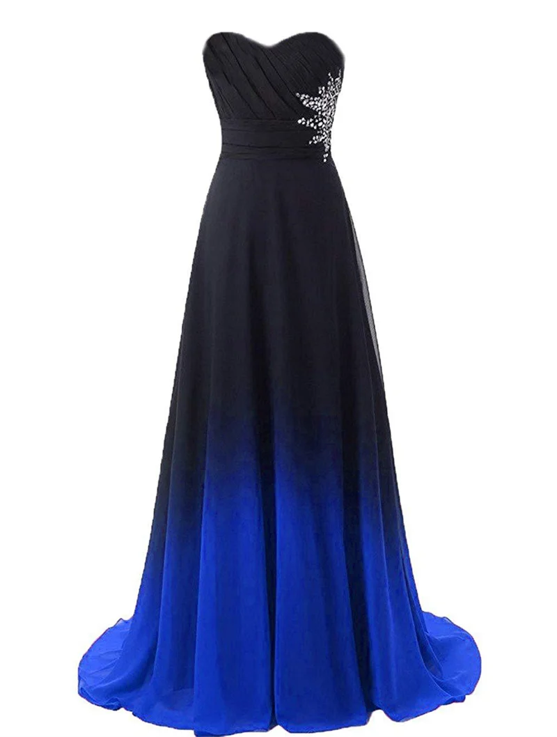 Chiffon A Line Beading Pleat Strapless Floor Length Bridesmaid Dresses Wedding Party Prom Evening Formal  Lace Up