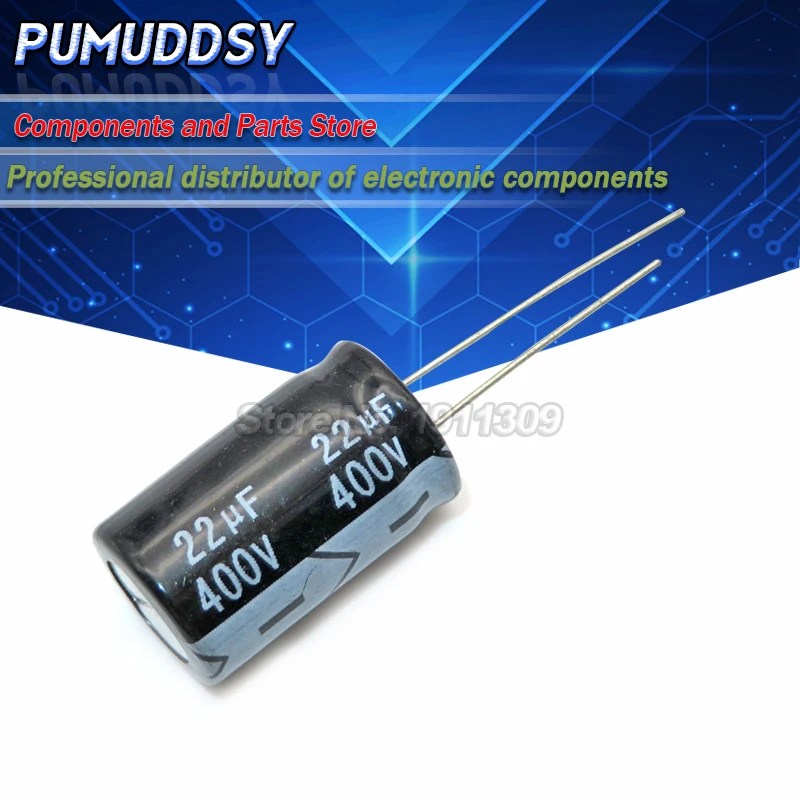 

10PCS Higt quality 400V22UF 13*20mm 22UF 400V 13*20 Electrolytic capacitor