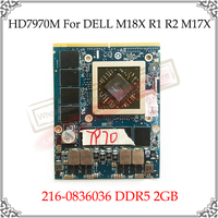 Original HD7970M HD 7970M DDR5 2GB Graphic Card For DELL M17X R3 M15X M18X R1 R2 216-0836036 Display Video GPU Card HD7970 7970