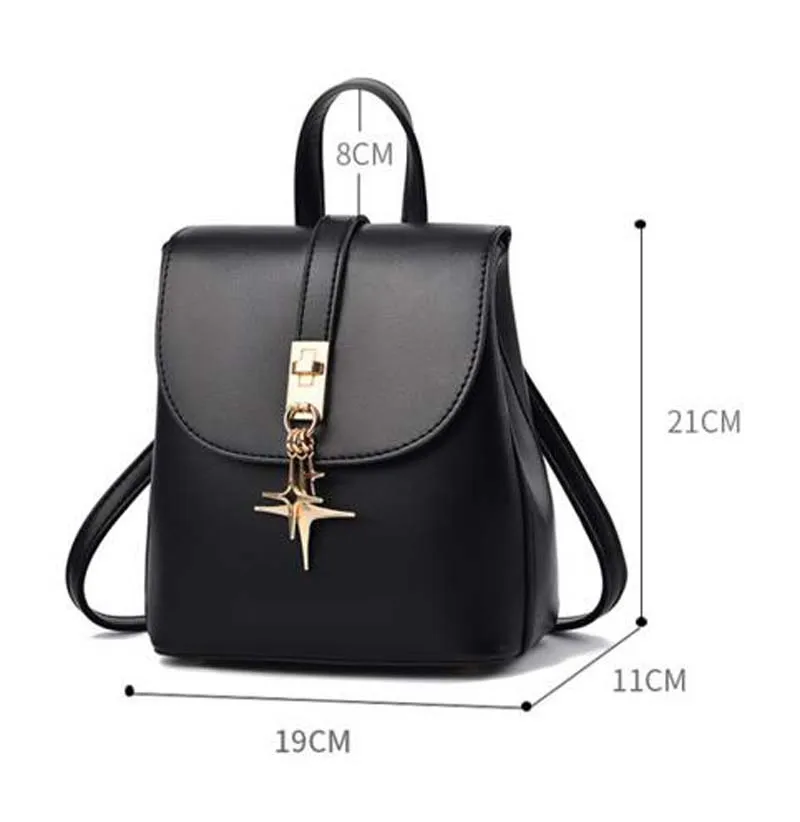 Hot Sale Wholesale New Women\'s Fashion New Style Backpack High Quality Leather Small Double Shoulder Bags Korean Messenger Bag