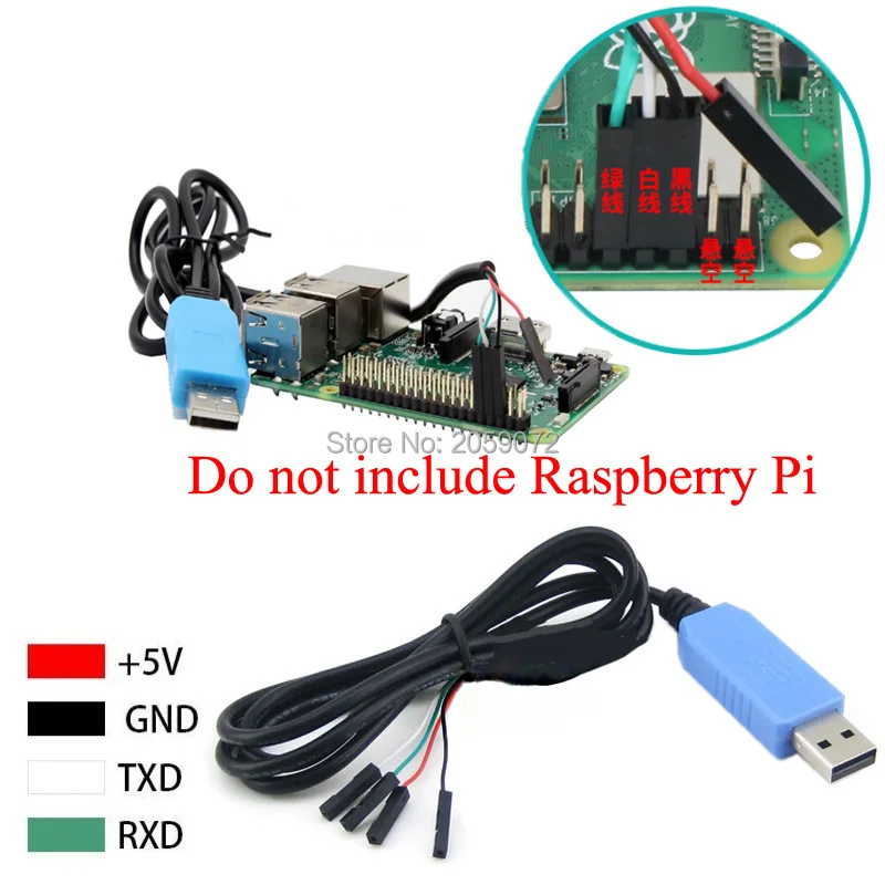 

Raspberry Pi Debug Cable USB to TTL Serial Cable, 4 Pin Dupont Line