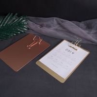 Nordic Style Metal Clipboard Writing Pad File Folders Document Holder School Office Supplies Stationery Gifts