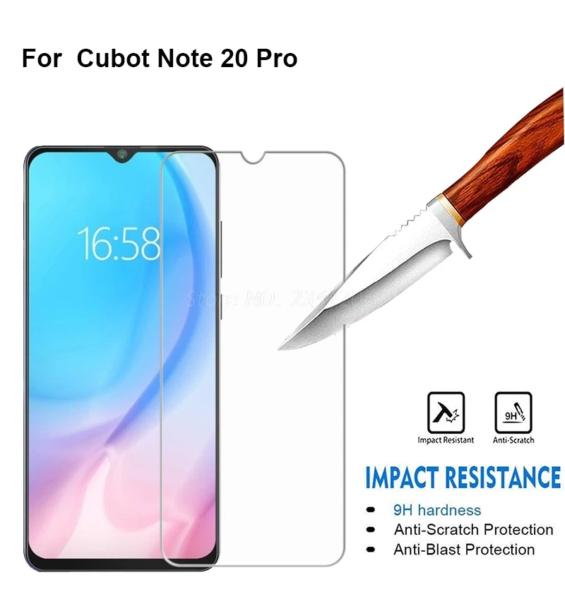 2-1Pcs Tempered Glass for Global Cubot Note 20 Smartphone Film Protective GLASS on Cristal Cubot Note 20 Pro Screen Protector