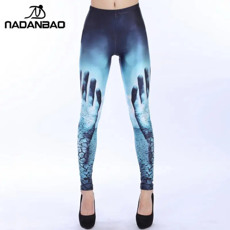 NADANBAO New Fashion Cute Cartoon Slim Legins High Waist Elastic  Leggins Printed Women Leggings Women Pants