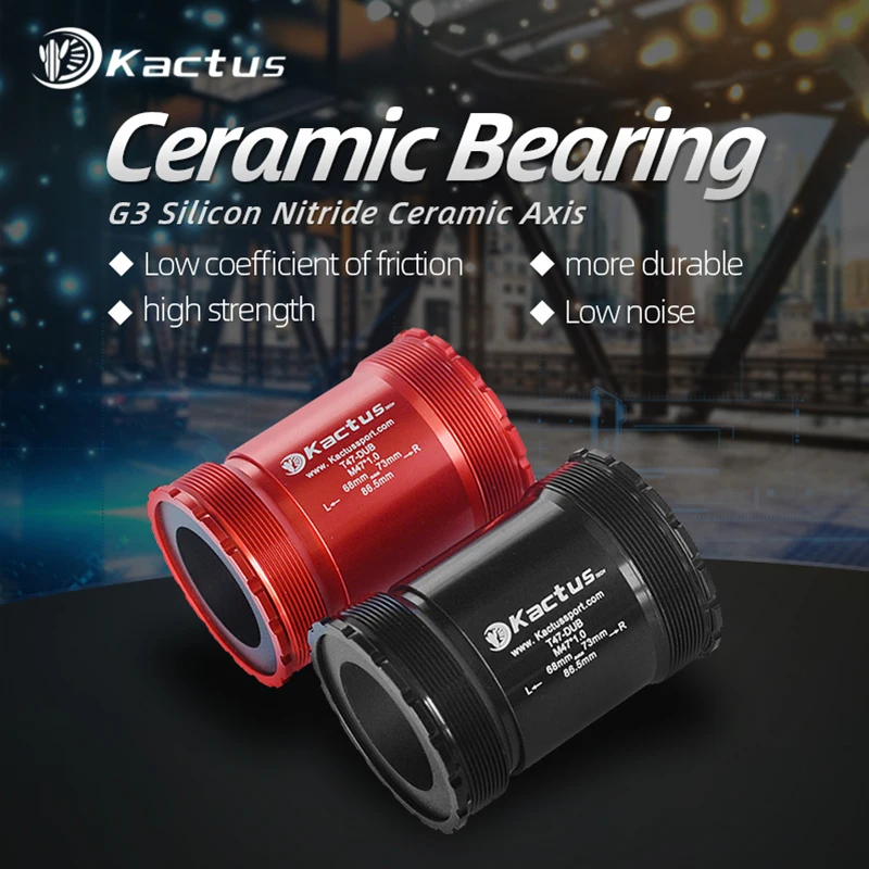 Ceramic BB T47-DUB Bicycle Bottom Bracket 86.5mm Width for SRAM DUB Cranksets Group Shell Axis 28.99 Aluminum Alloy Ceramic Beat