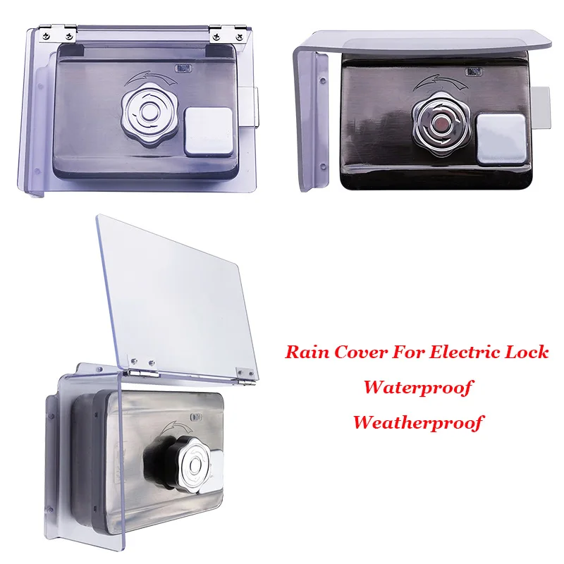 Rain Cover For Electric Lock Outdoor Waterproof Cover Rain Shield Weatherproof For Electronic Lock Mechanical Lock Gate Lock