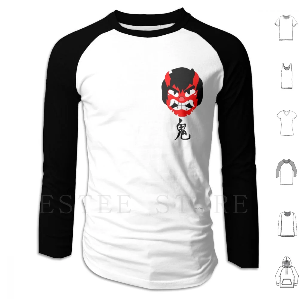 

Enter The Demon Hoodie Long Sleeve Oni Demon Martial Arts