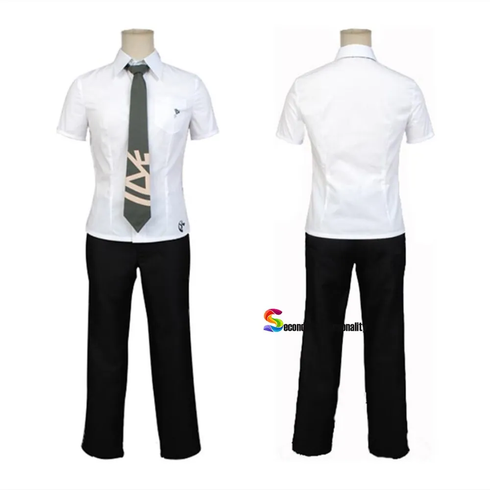 Super Danganronpa 2 Hajime Hinata Uniform Cosplay Kostuums Voor Mannen Dangan Ronpa Hajime Hinata Pruik Halloween Cosplay Outfits