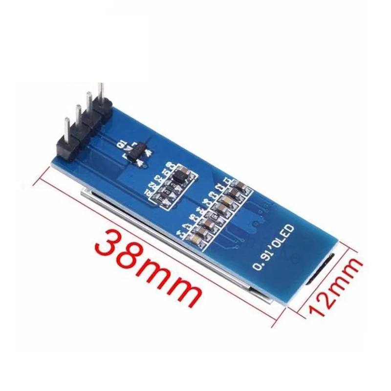 0. módulo oled de 91 polegadas 0.91 "branco/azul oled display módulo 0.91" iic 12832 compatível com 3.3v-5v se comunicar para ardunio