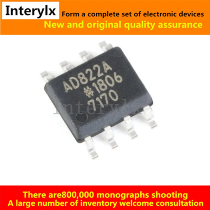 5-10Pcs/Lot AD822ARZ AD822AR AD822A AD822 IC OPAMP GP 2 CIRCUIT 8SOIC