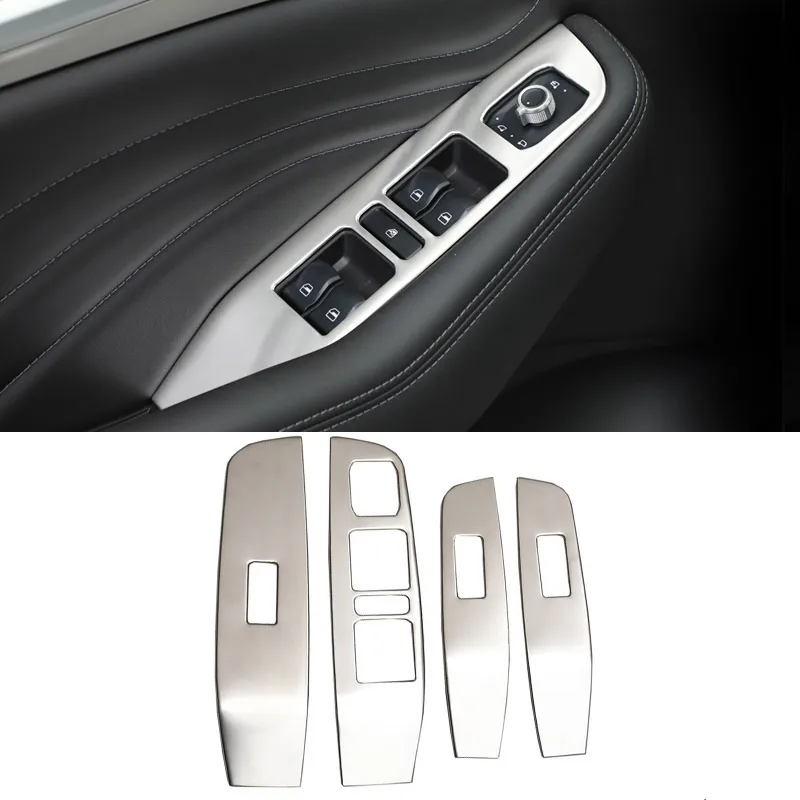 4pcs/set For Haval F7 F7X Car Window Glass Lifting Buttons Frame Armrest Switch Decoration Trim Cover Interior Accessories 2019