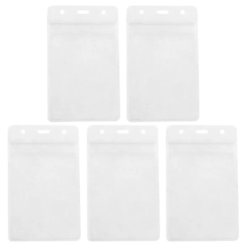 

Popular Clear PVC Badge Work Exhibition ID Name Waterproof Card Holders 5X