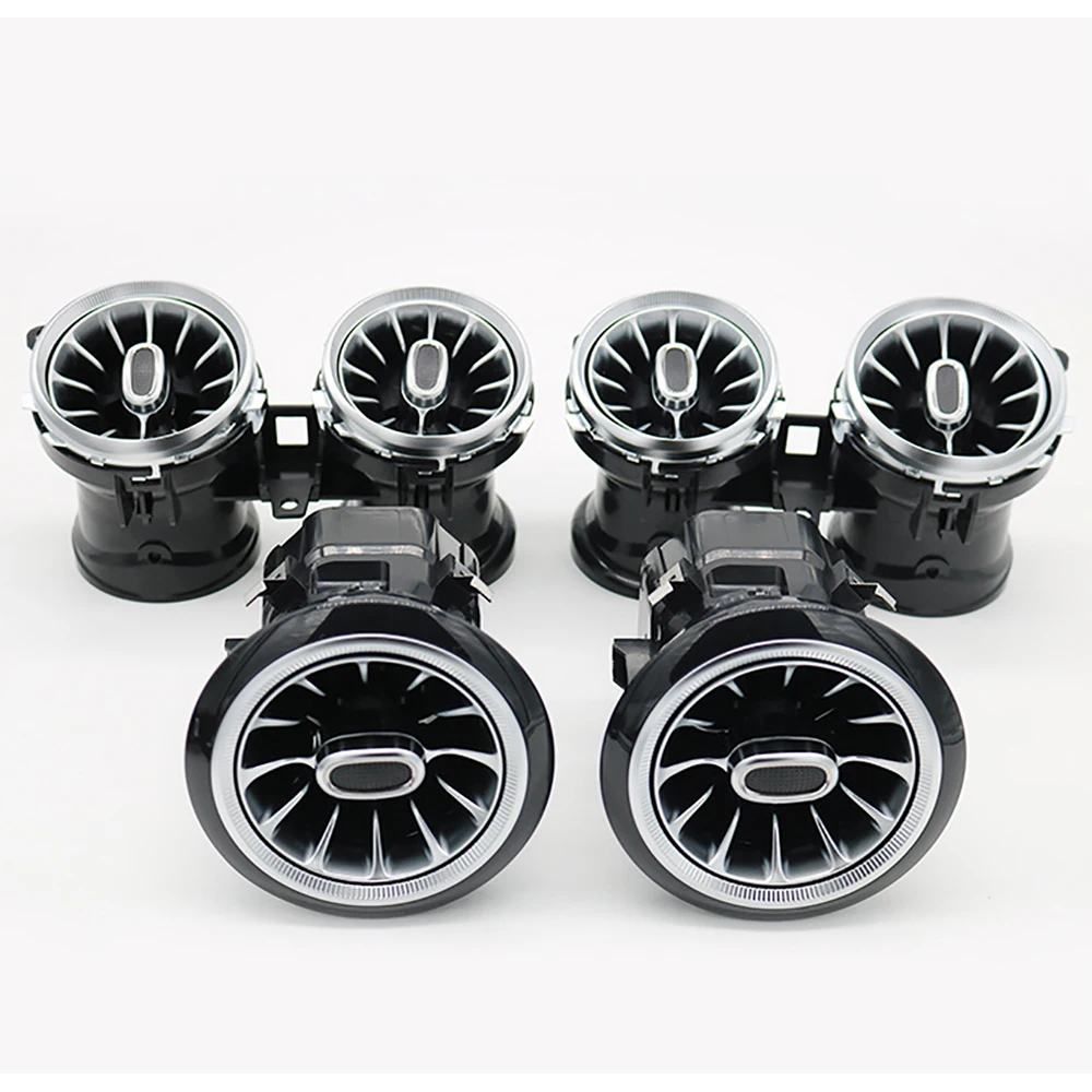 K-Auto Voor Dashboard Ac Airconditioning Vent Outlet 64-Kleur Turbo Interieurbekleding Voor Mercedes Benz E-Klasse w213 2015-2020