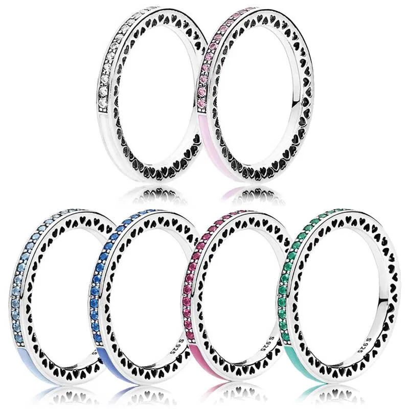 

Женское кольцо из серебра 925 пробы, с яркой эмалью