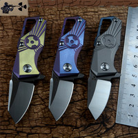 Mini Pocket Knife S35VN Blade Jungle Edge JK5313 Flipper Titanium Alloy Handle Ball Bearing Outdoor Folding Knife Tool