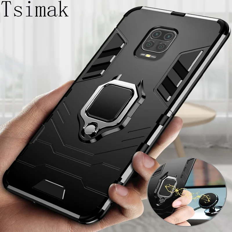 Armor Case For Redmi Note 10 Pro 9 8T 9T 9A 9C 9S 10S 8 2021 Back Coque for Xiaomi Poco X3 NFC F1 F2 M3 Pro F3 GT 5G Phone Cover