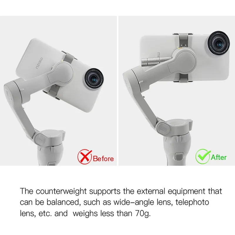 3つのモバイルスタビライザー,dji OsmoMobile 6 om5/om 4 /SE用の