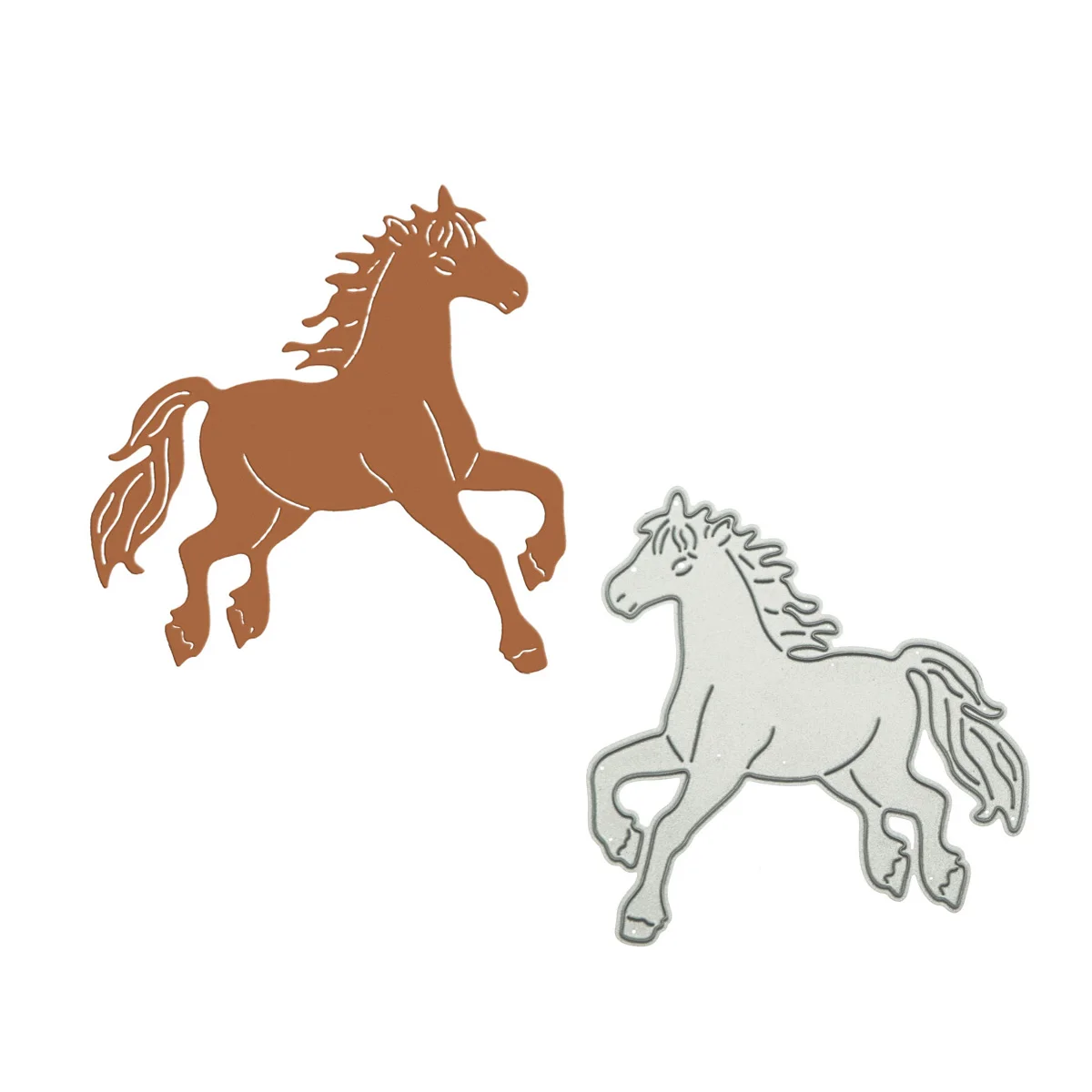 Metal Cutting Dies Running Horse Pony Pattern For Card Decorative Scrapbooking Craft Paper Clip Art Die Cutter Stencil