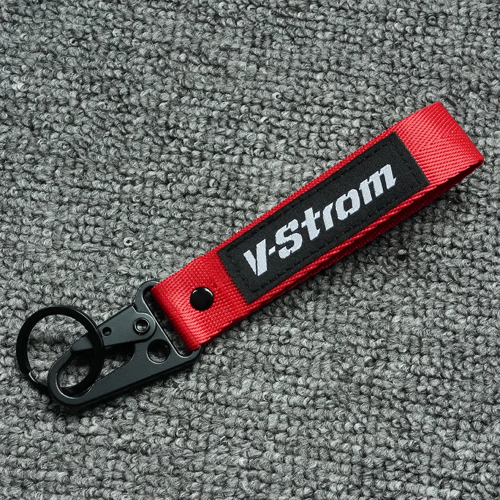 Motorcycle Embroidery Keychain Keyring Key Chain Ring For SUZUKI VSTROM DL250 DL650 V-Strom DL1000 DL 650/ 1000/XT Accessories