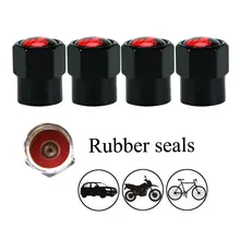 4Pcs Aluminum Alloy Car Valve Caps #4